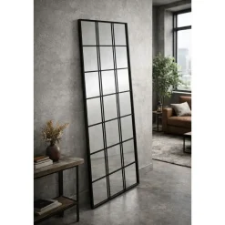 Espejo color Negro con efecto Ventana 180 cm 153405