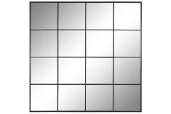 Espejo Cuadrado Decorativo en Hierro Negro 122 cm ES-218703