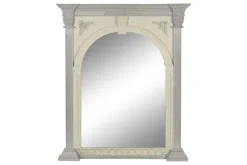 Espejo Decorativo de Mango Blanco para Pared ES-208760
