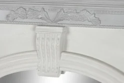 Espejo Decorativo de Mango Blanco para Pared ES-208760