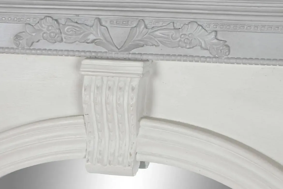 Espejo Decorativo de Mango Blanco para Pared ES-208760