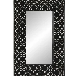 Espejo Decorativo de Mango con Detalles en Hueso MB-228445