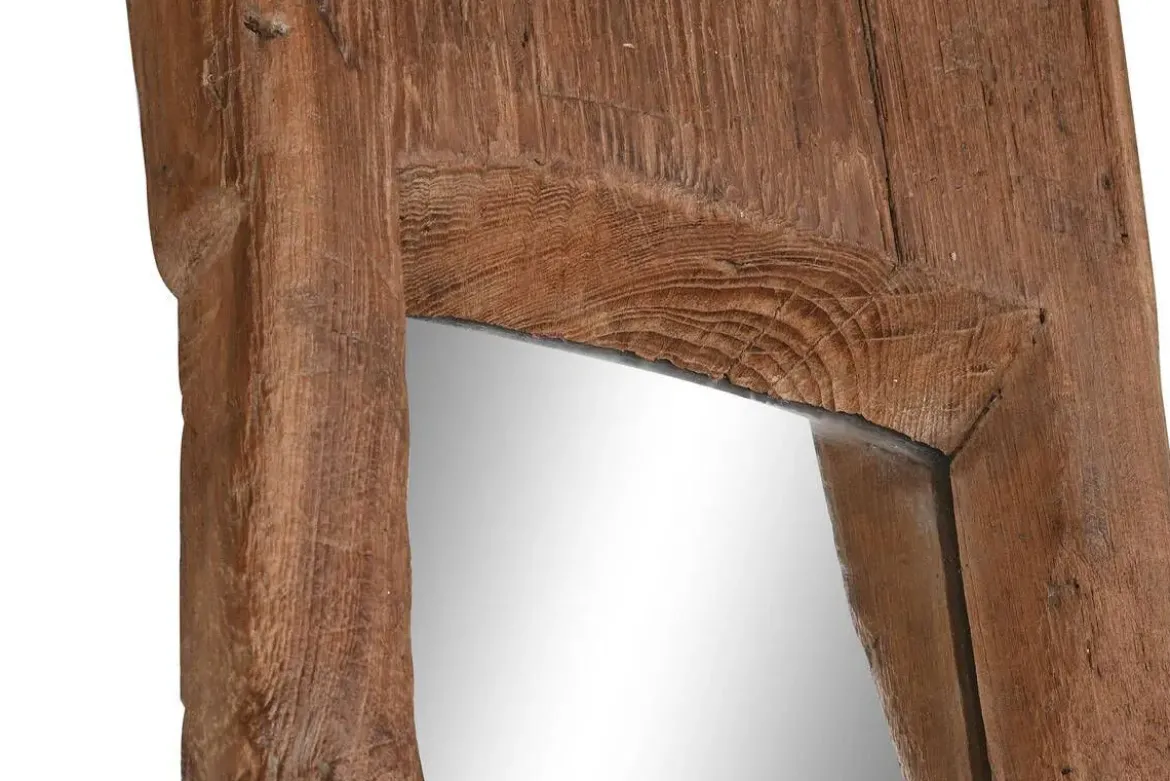 Espejo Decorativo de Teca y Cristal Pieza Única ES-217925