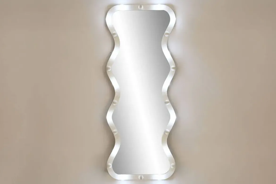 Espejo de Pared BOMBILLAS Blanco ES-222892