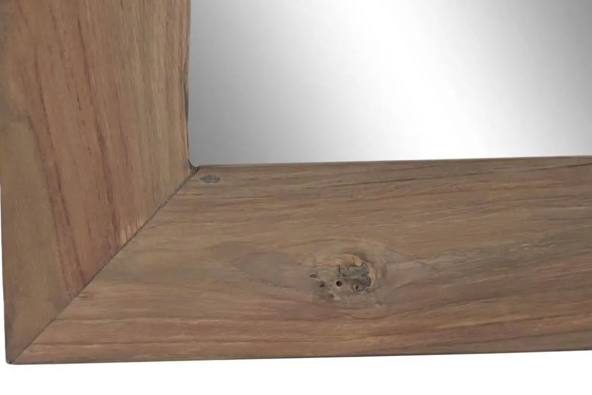 Espejo de Pared 80 cm Teca Natural ES-223967