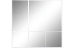 Espejo de Pared Cuadrado en Hierro Blanco Ventana ES-204880