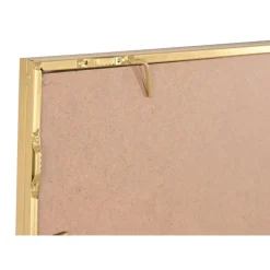 Espejo de Pared de Cristal y Hierro Dorado de 90x120 cm ES-198819