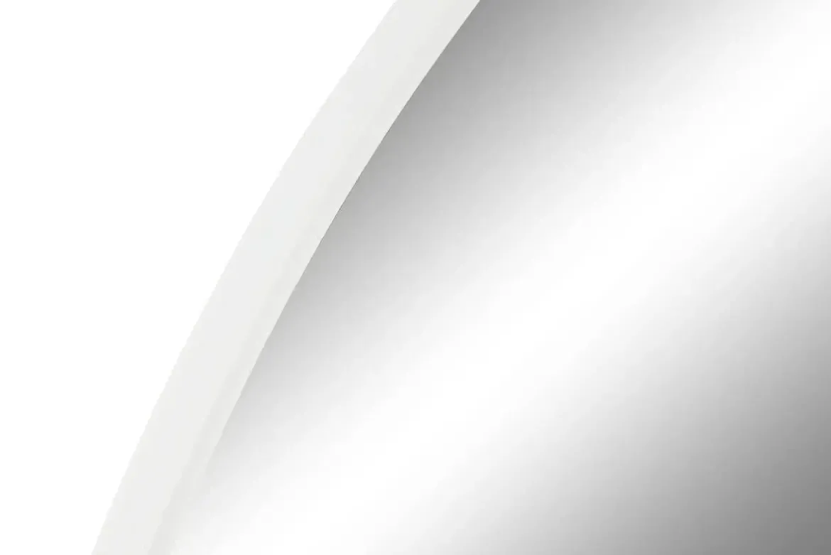 Espejo de Pared de Cristal y Hierro Blanco de 120 cm ES-211496