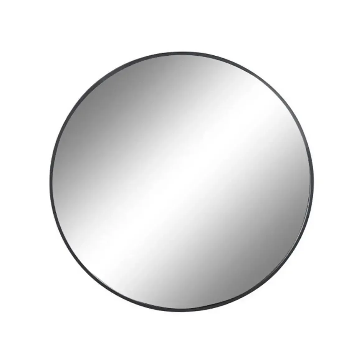 Espejo de Pared de Cristal y Hierro Negro de 100 cm ES-211493