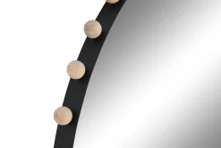 Espejo de Pared de Metal Negro ES-212251