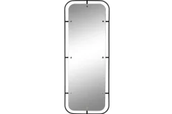 Espejo de Pared en Metal Negro ES-221347