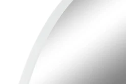 Espejo de Pared Redondo de Metal Blanco 100 cm ES-211494