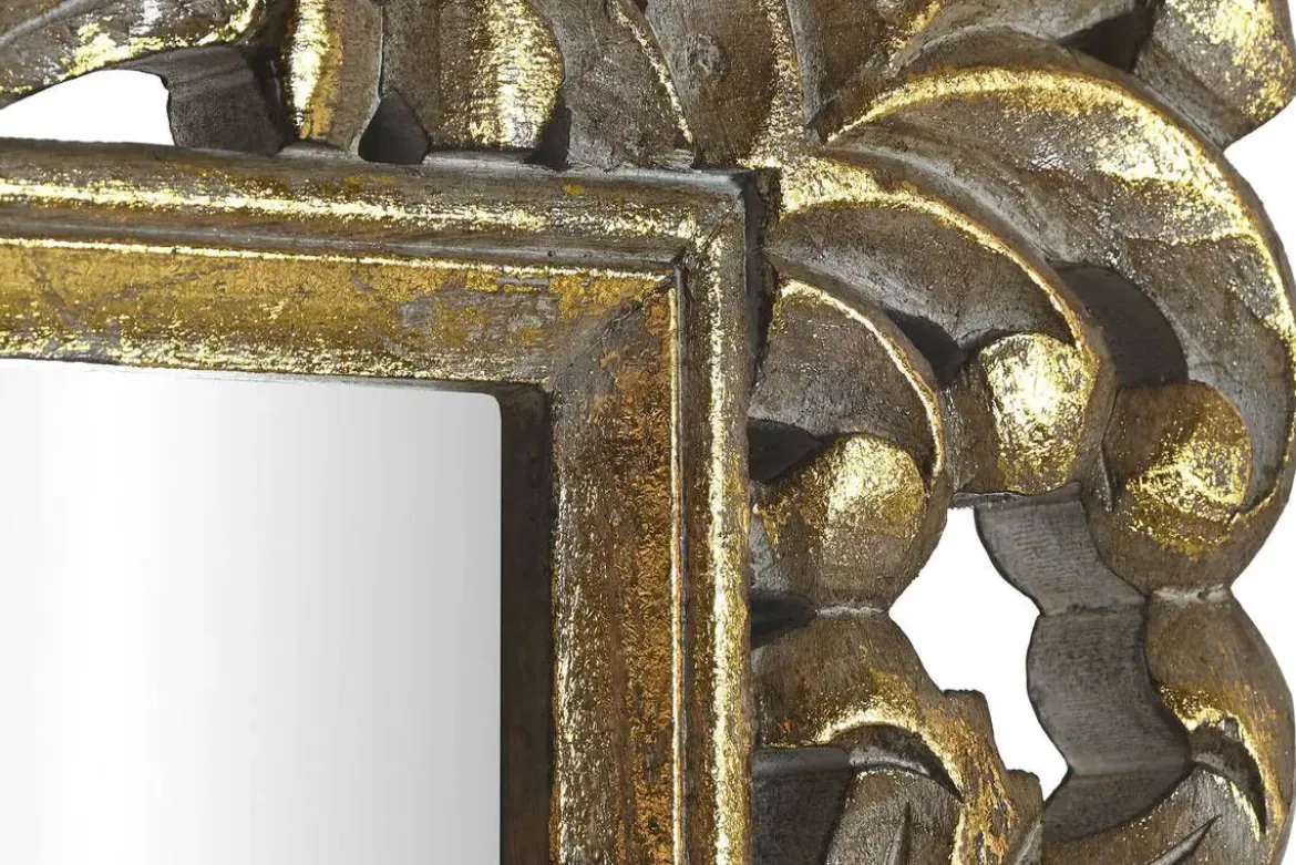 Espejo de Pared Tallado Dorado ES-205158