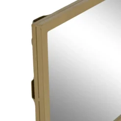 Espejo de Pared Vertical de Cristal y Hierro Dorado de 90 cm ES-215377