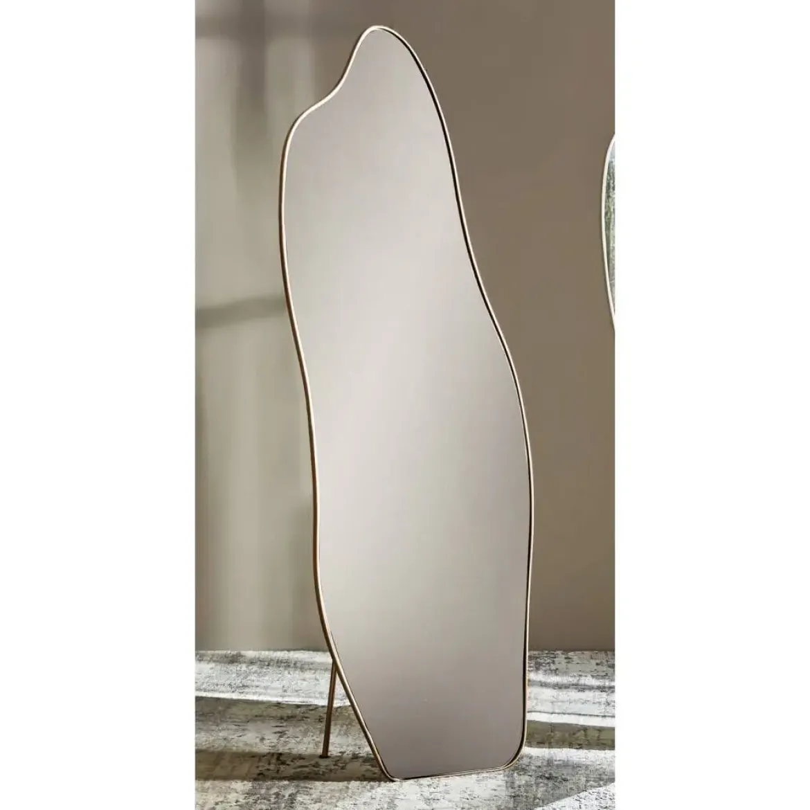 Espejo de Pie Dorado con Estructura de Metal 53 cm 18-206