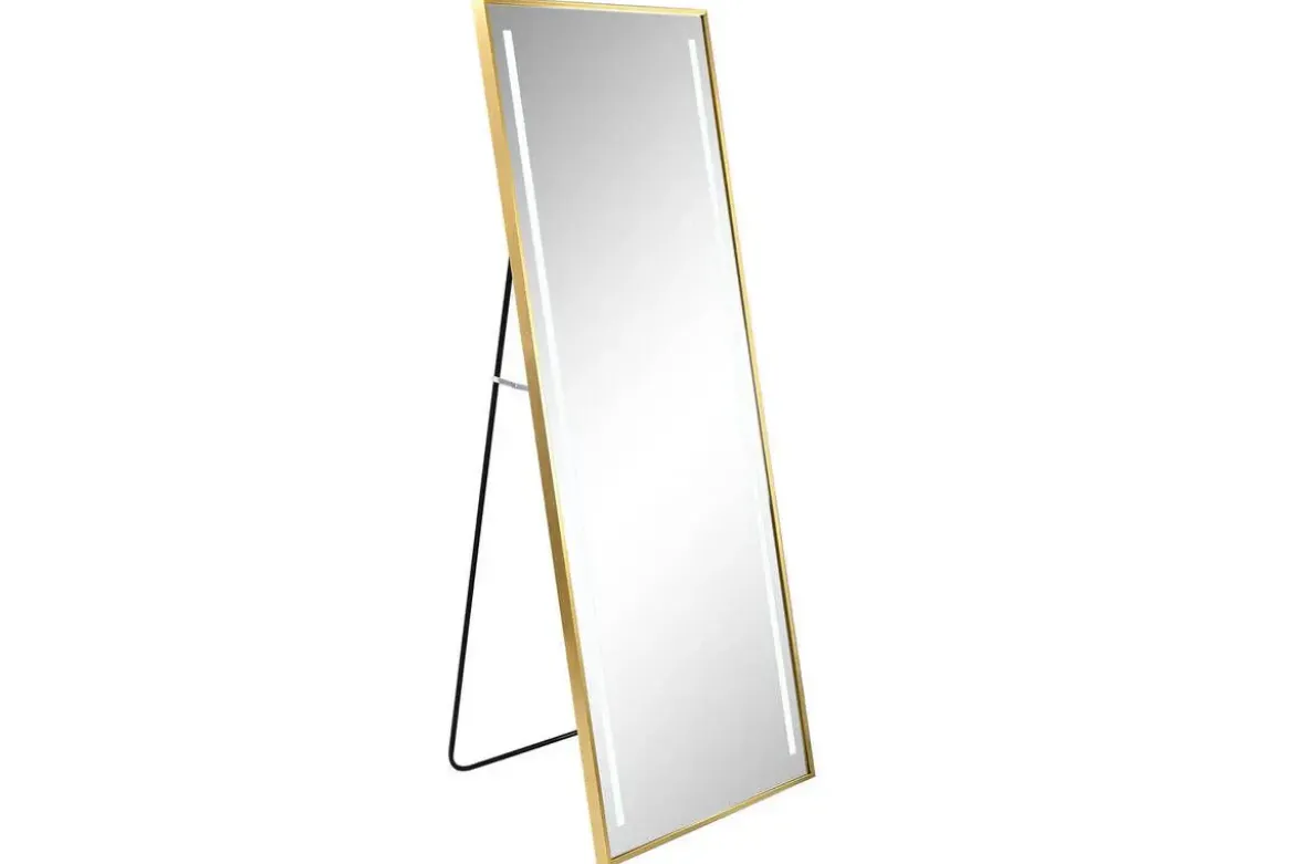 Espejo de Pie Vestidor Táctil Dorado ES-220590