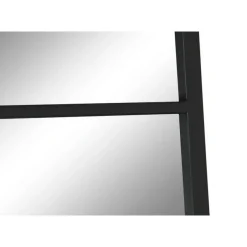 Espejo Geométrico de Pared de Cristal y Hierro Negro de 90x180 cm ES-215376