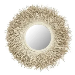 Espejo PANDAN decorativo Circular de Fibras Naturales 10-38