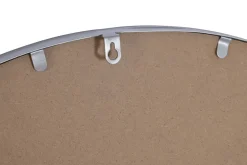 Espejo Redondo Decorativo en Hierro Plateado 80 cm ES-204894