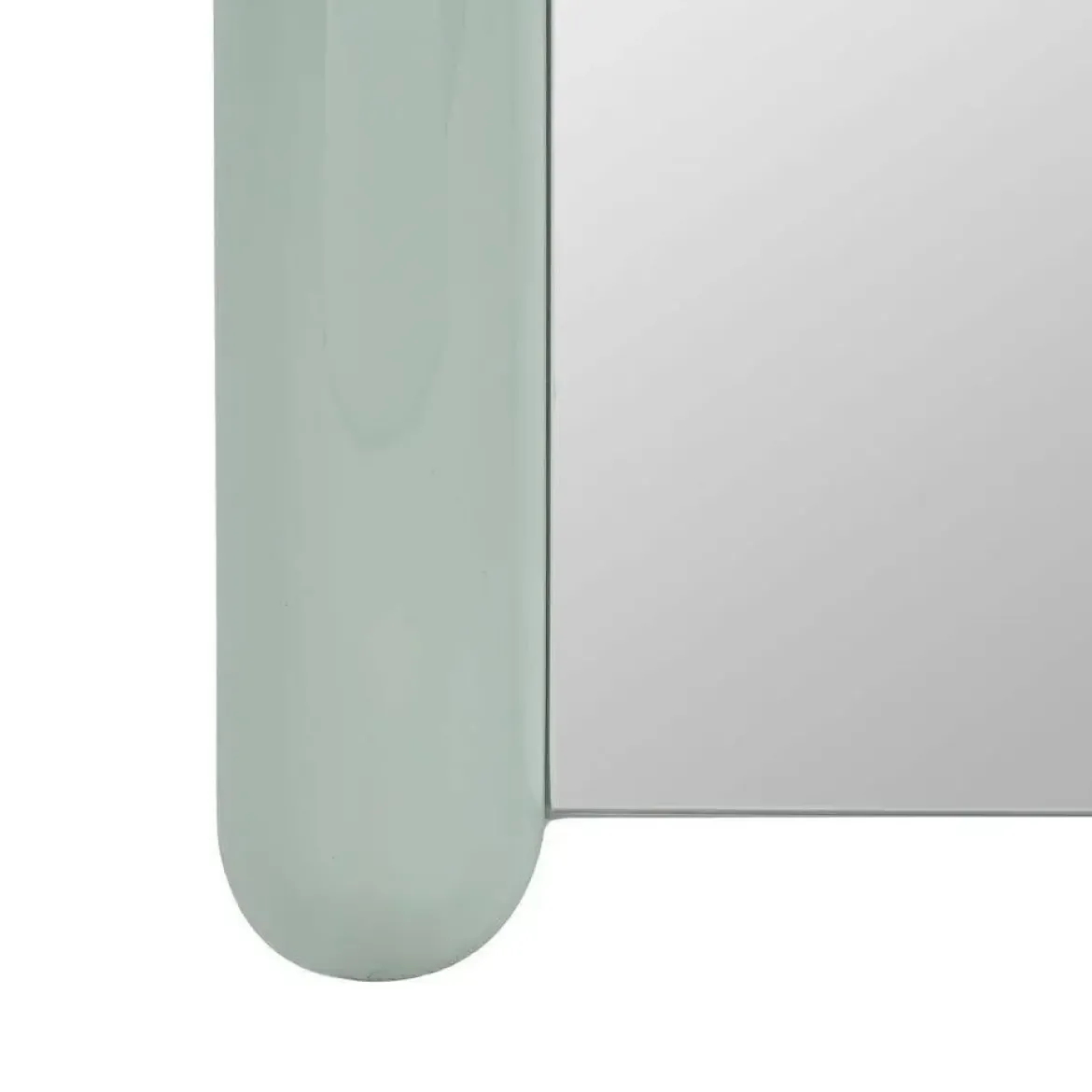 Espejo Vestidor Lacado Verde 60x160 cm con Sistema de Sujeción 614906