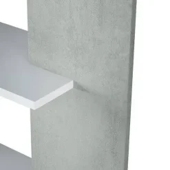 Estantería ALIDA de 5 estantes color blanco artik y cemento 0L2252A