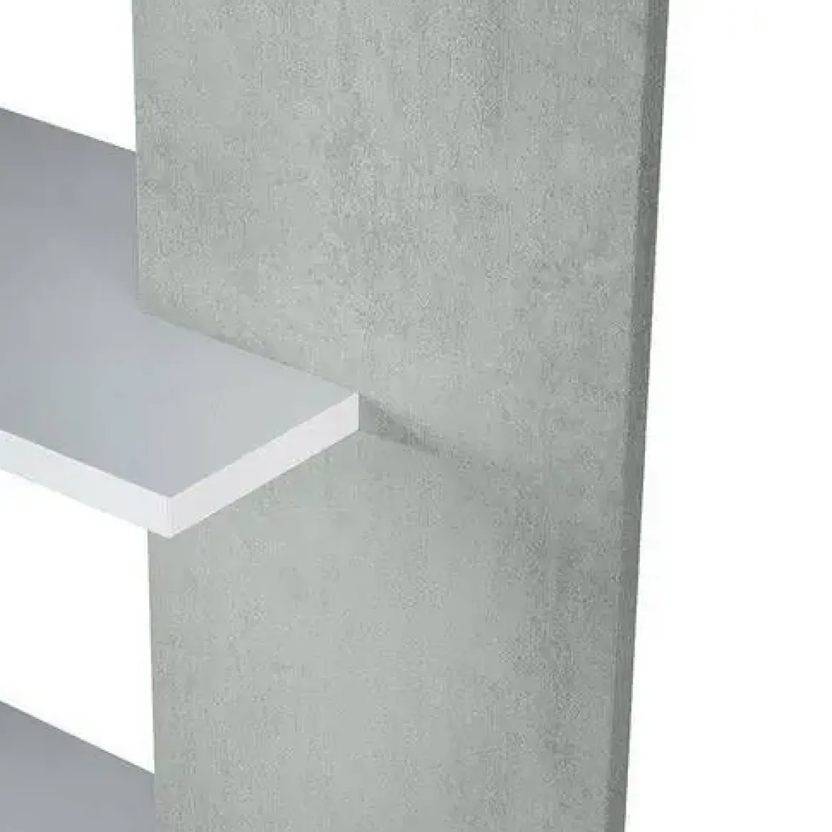 Estantería ALIDA de 5 estantes color blanco artik y cemento 0L2252A