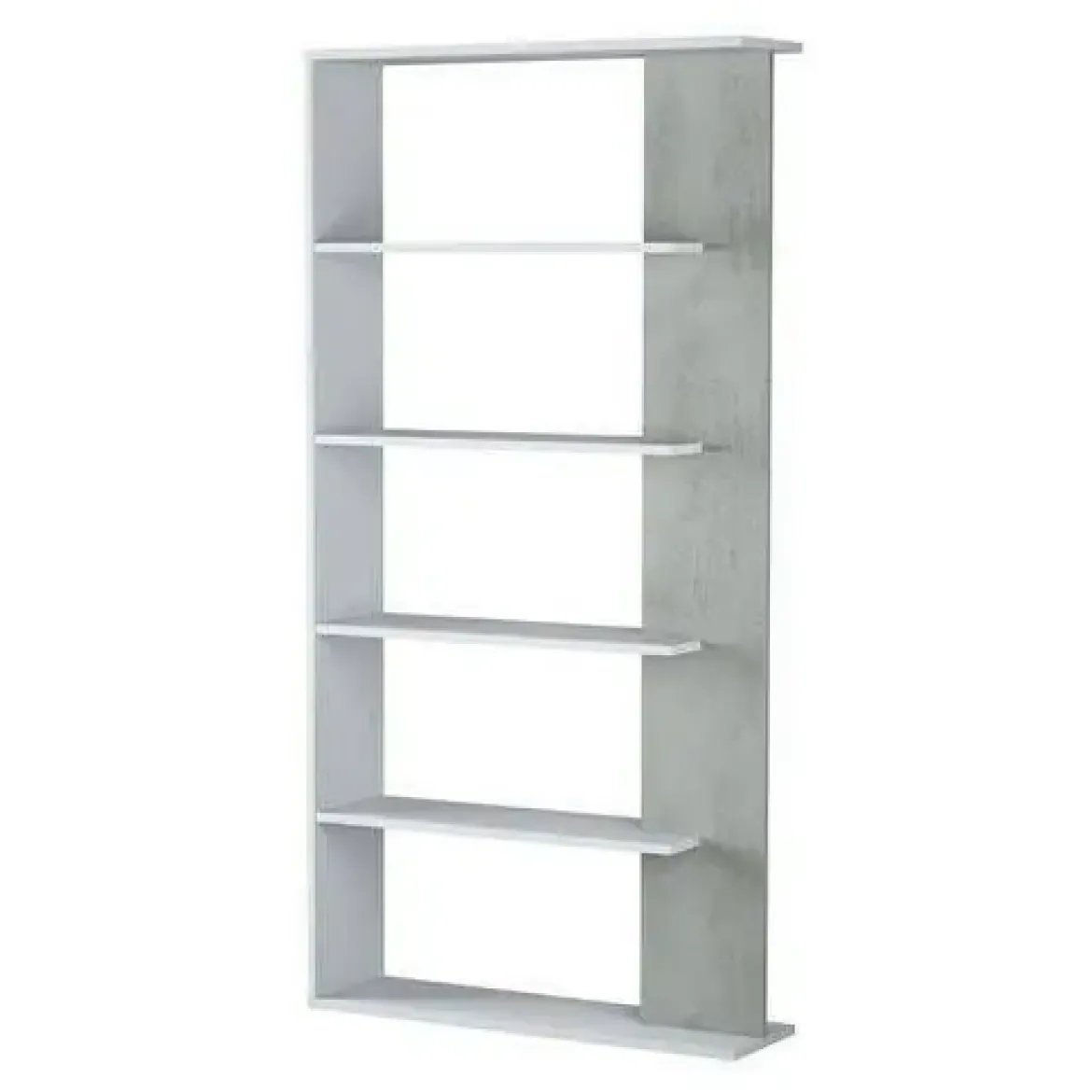 Estantería ALIDA de 5 estantes color blanco artik y cemento 0L2252A