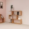 Estantería Baja de Salón Asimétrica en Melamina Mauvella ELBA A031EL31MAU