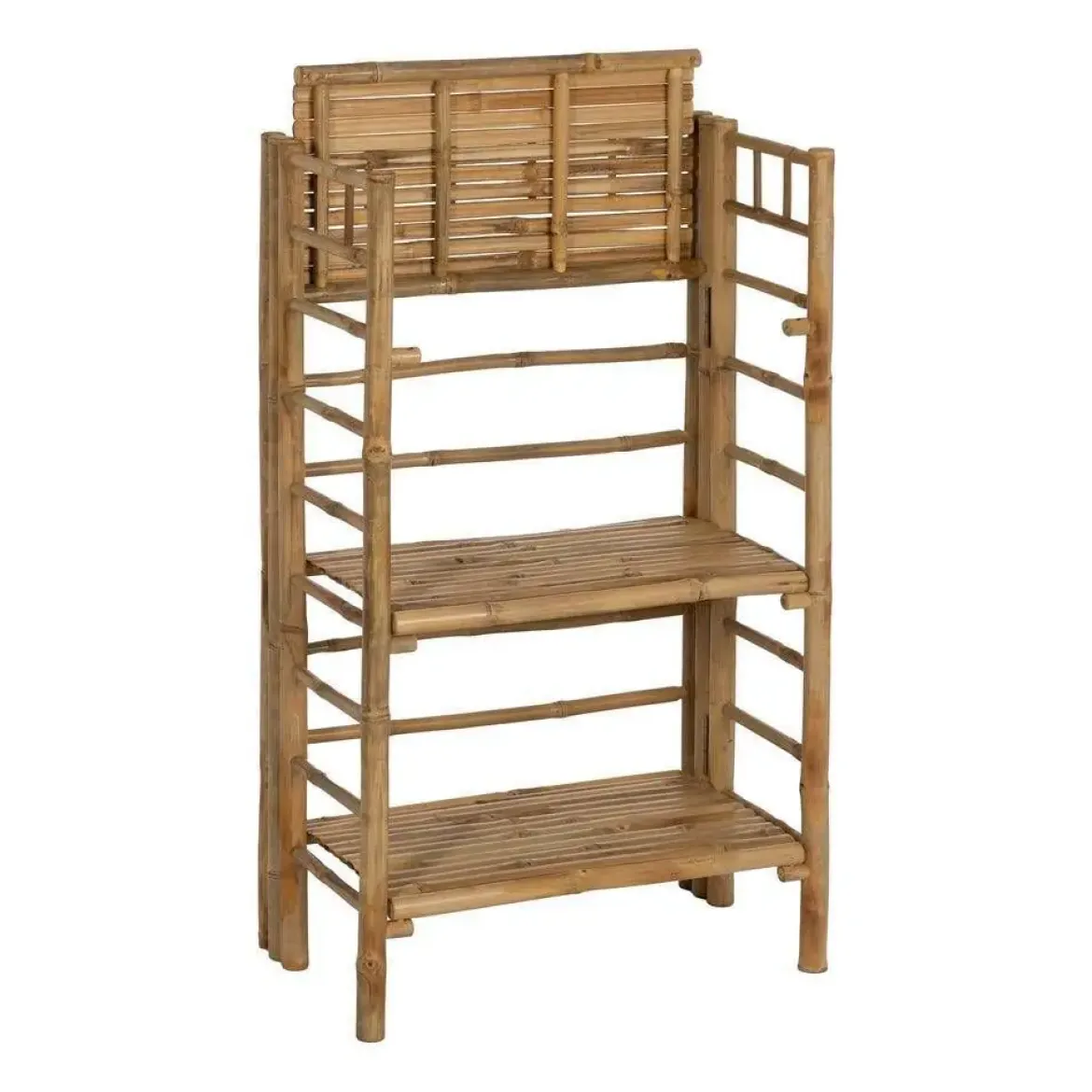 Estantería de Bambú Natural con Tres Baldas 613204