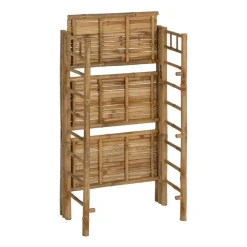 Estantería de Bambú Natural con Tres Baldas 613204