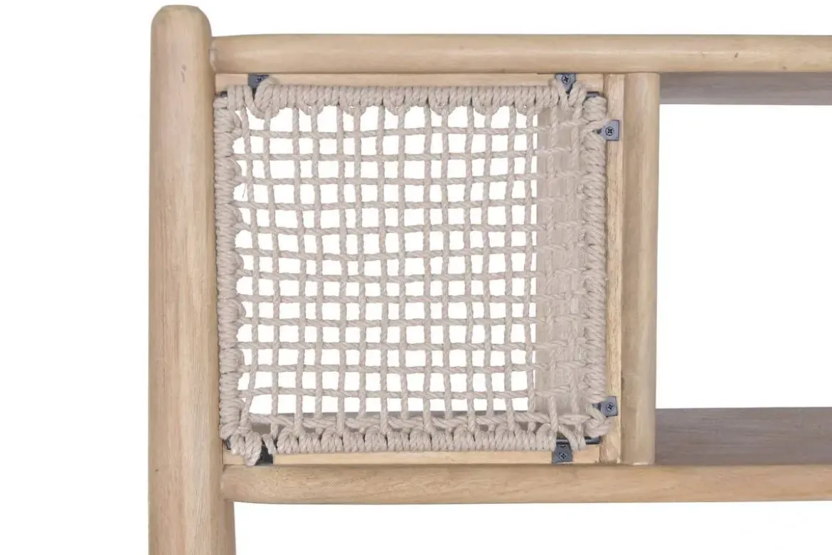 Estantería de Madera de Acacia con Cuerda MB-226691