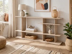 Estantería de Madera de Hevea 180 cm MB-224106
