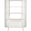 Estantería de Madera de Mango Blanca 116 cm MB-206306