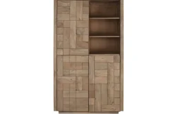 Estantería de Madera de Mango Natural 3 Puertas MB-215236