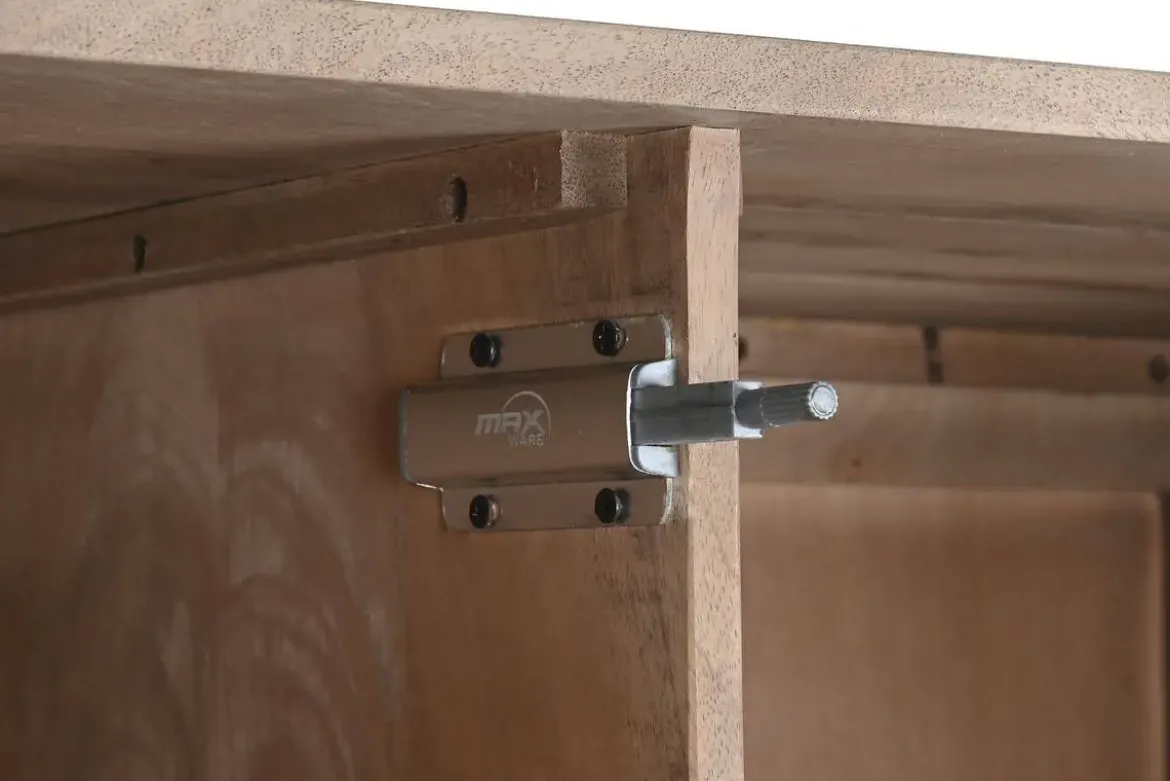 Estantería de Madera de Mango Natural 3 Puertas MB-215236