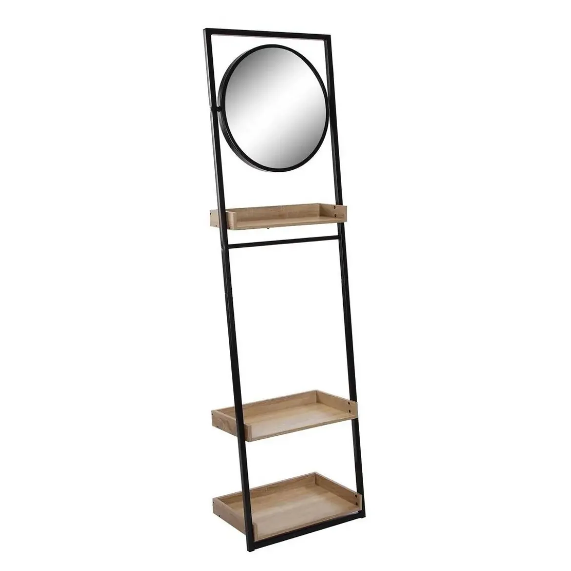 Estantería de metal 3 baldas de madera MDF con espejo 21810097