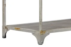 Estantería de Metal Blanca Envejecida 159 cm MB-216299