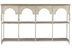 Estantería de Metal Blanca Envejecida 159 cm MB-216299