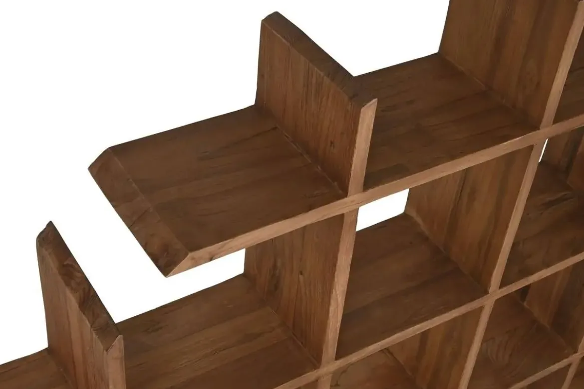 Estantería de Pared de Madera de Teca 120 cm MB-217323