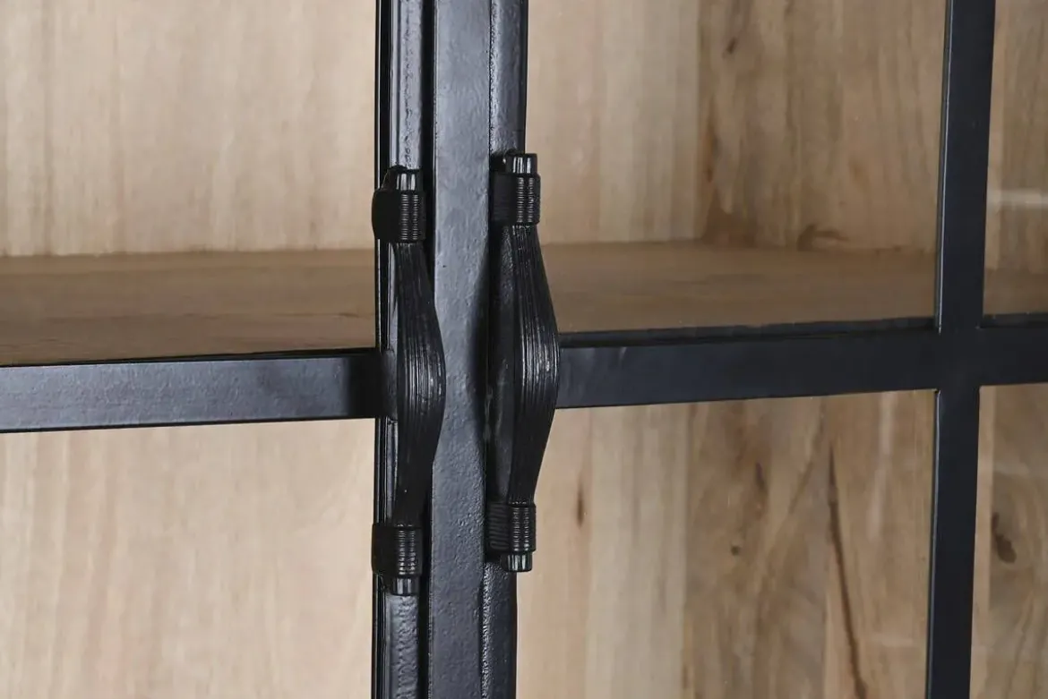 Estantería Industrial de Madera de Mango y Metal 170 cm MB-228037