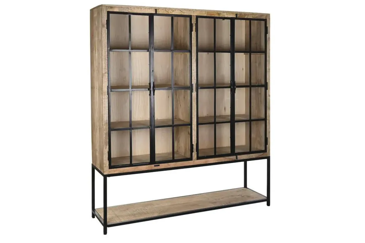 Estantería Industrial de Madera de Mango y Metal 170 cm MB-228037