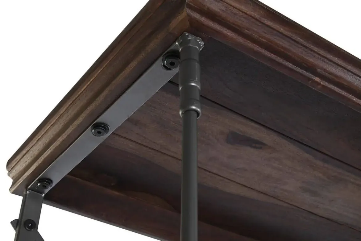 Estantería Industrial de Madera Sheesham y Metal MB-201505
