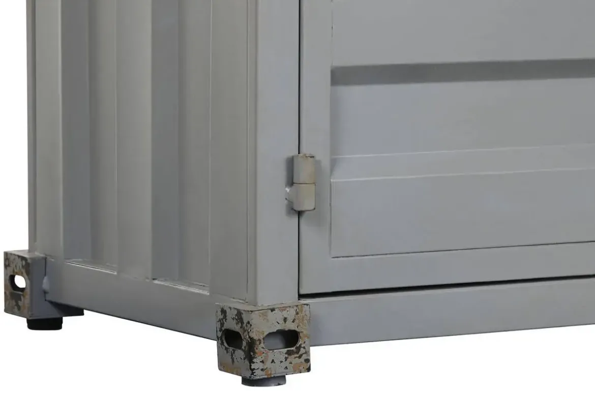 Estantería Industrial Metal y MDF Container Color Gris MB-217354