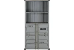 Estantería Industrial Metal y MDF Container Color Gris MB-217354