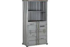 Estantería Industrial Metal y MDF Container Color Gris MB-217354
