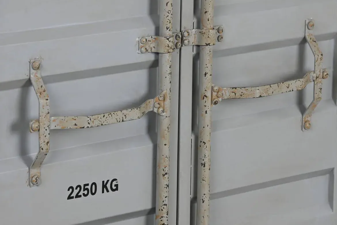 Estantería Industrial Metal y MDF Container Color Gris MB-217354