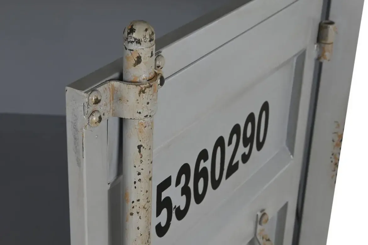 Estantería Industrial Metal y MDF Container Color Gris MB-217354