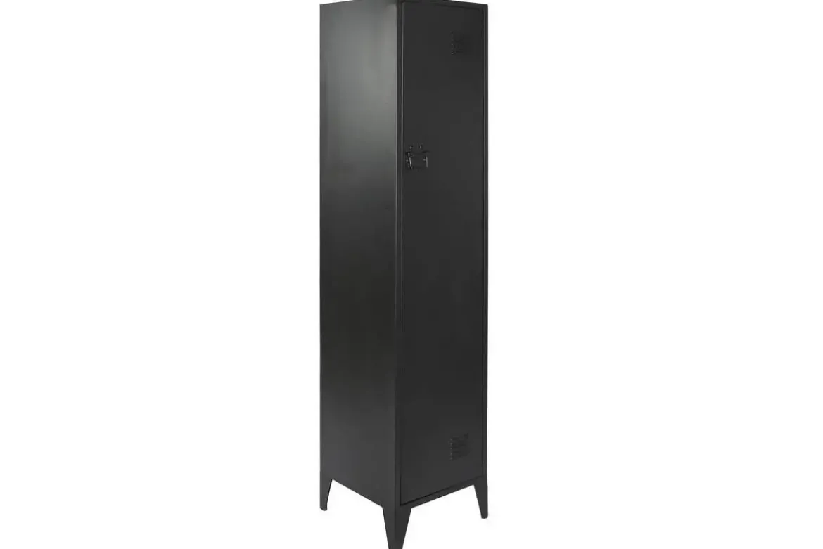 Estantería Taquilla de Metal Negro de Una Puerta MB-209231