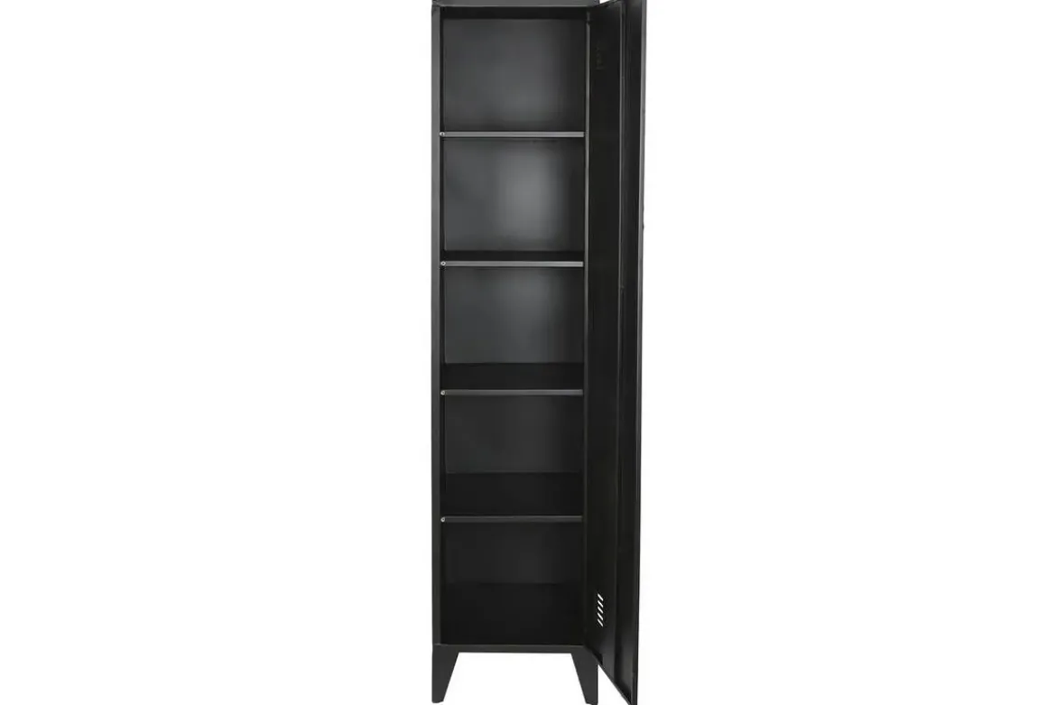 Estantería Taquilla de Metal Negro de Una Puerta MB-209231