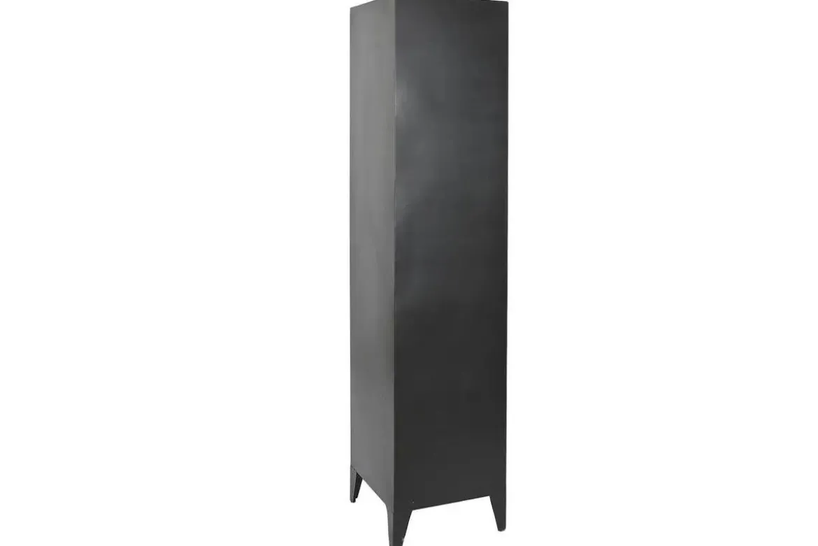 Estantería Taquilla de Metal Negro de Una Puerta MB-209231